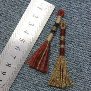 Borlas históricas feitas à mão | Acessório de lã para reconstituição histórica, Idade Média, Vikings, Celtas, Romanos, acessório histórico, 100% lã. imagem 2