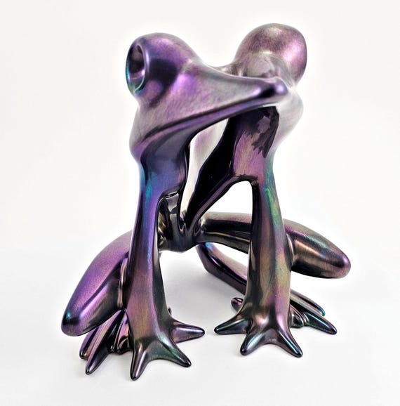 Zsolnay Eosin Art Deco Frog: Hungarian Pottery, Jubileum Mark - Etsy