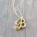 see more listings in the Gold letter necklaces section