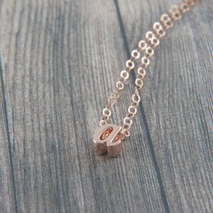 Cursive Rose Gold Letter Alphabet Initial a - Etsy
