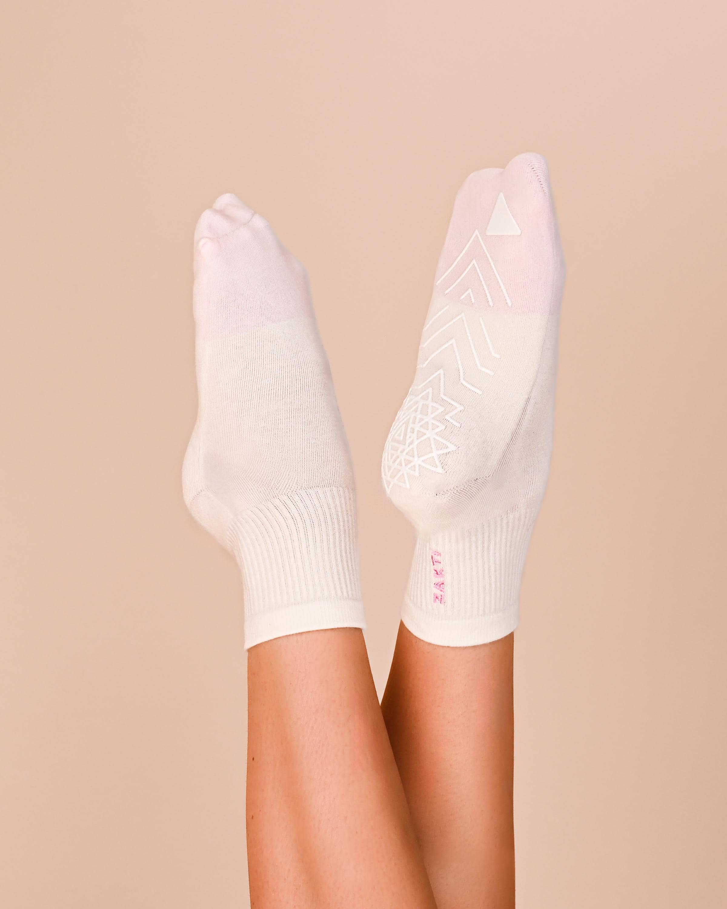 SUPER Soft Organic Cotton Pilates, Running, Hiking, & Yoga Grip Socks, with Silicone SQUISH (Great for those with foot pain)!