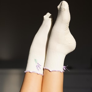 Lavendel Blumen Pilates und Yoga Griffocke