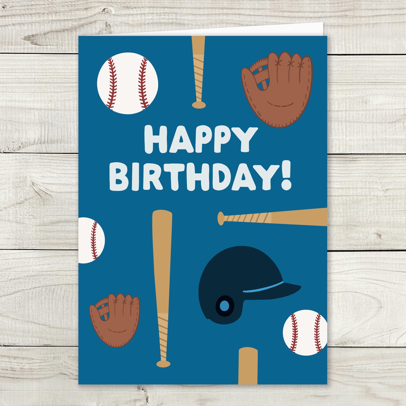 Printable Baseball Birthday Card - Digital Download - for Baseball ...