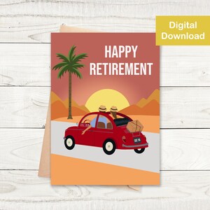 Printable Retirement Card - Instant Digital Download - Say Congrats on Your Retirement