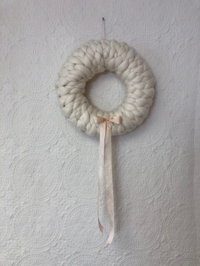 Braided wool wreath image 10