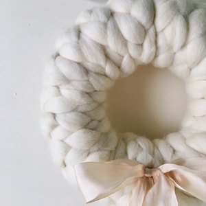 Braided wool wreath image 1