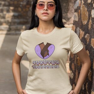 Forever Together Women Jersey Short Sleeve Tee, Together Forever Shirt, Couples Matching Shirt, Romantic Graphic Tee, Forever Together Tee
