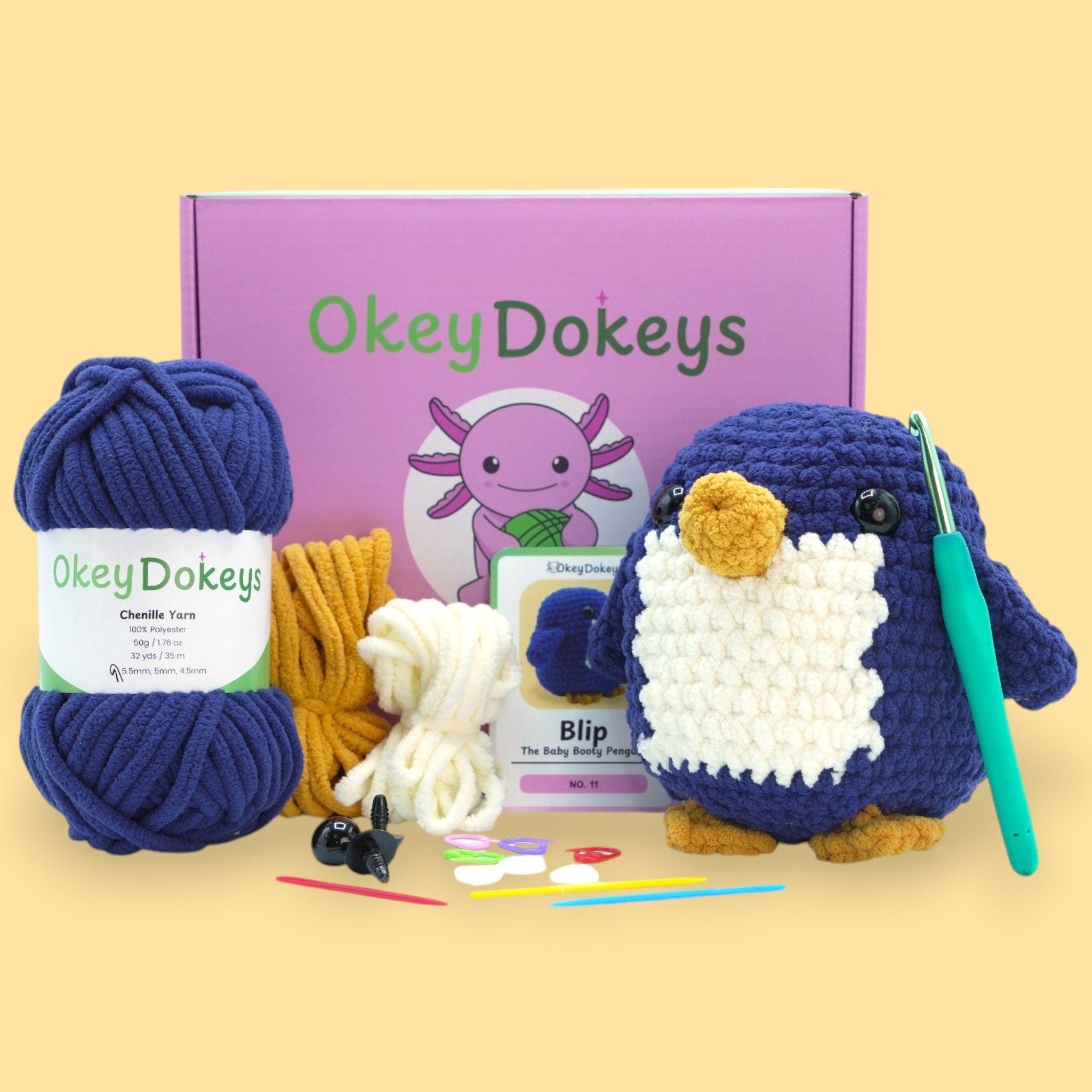 Blip Penguin Crochet Kit – Beginner Amigurumi, DIY Plush Toy