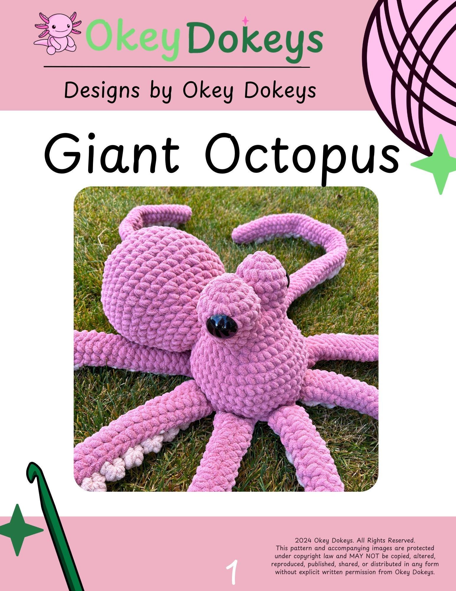 30 Giant Octopus Crochet Patterns for Plush Ocean Decor and Amigurumi Play 21 Giant Octopus Crochet Pattern | Jumbo Amigurumi Plush Toy