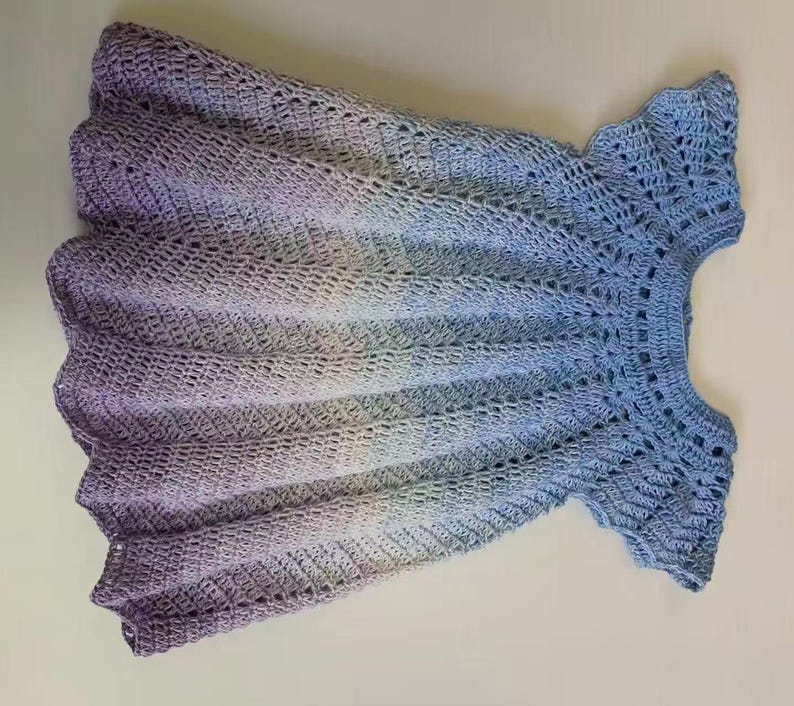 Gradient Cotton Acrylic Yarn Cake, Fingering Weight, Shawl & Crochet Yarn image 3