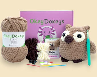 Hailey the Owl Crochet Kit – Beginner Amigurumi Plush Toy