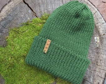 Knit Beanie, Knit Slouch Beanie, Knit Slouchy Hat, Knit Ribbed Beanie, Knit Camping Beanie, Hiking Beanie, Knit Hat, Free Shipping