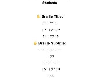 Summer Planner - Accessible and Mindful Learning for Blind Students