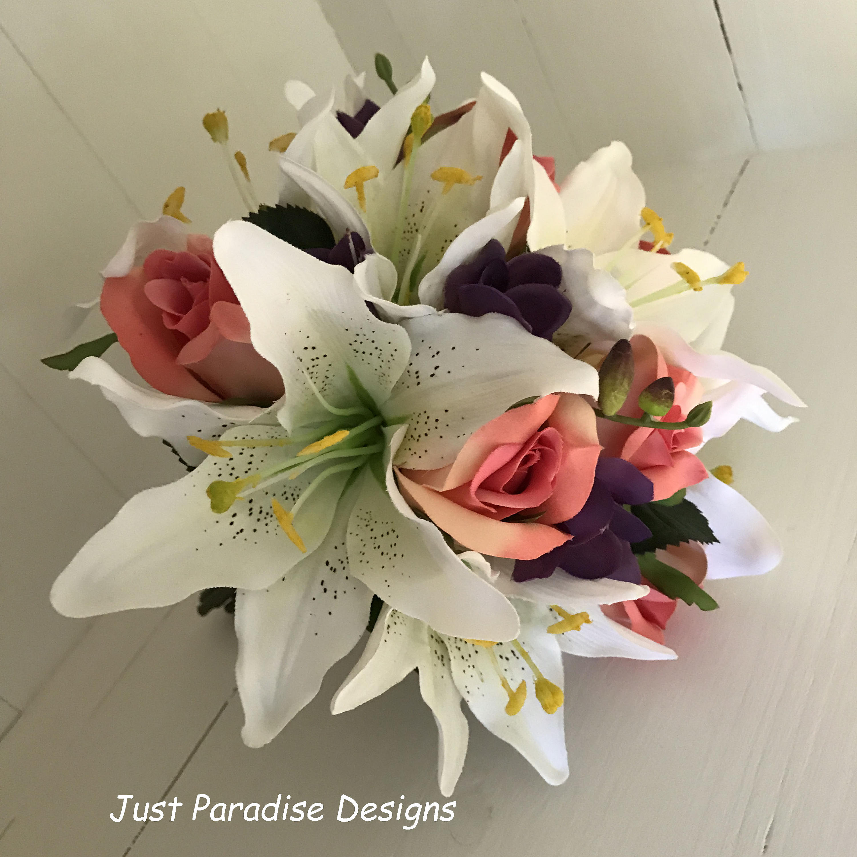 Silk Flower Wedding Bouquets Artificial Flower Bridal Etsy UK