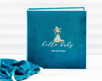 Personalized Photo Album: Handmade Baby Memory Book with UV Print