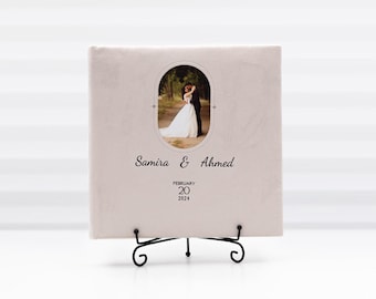 Photo Book Wedding Album • Personalized Cover with UV Print • Fujifilm Printed Pages • Lay-Flat Keepsake