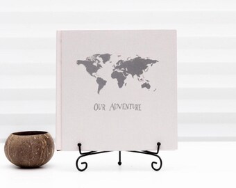 Personalized Lay Flat Photo Album: Linen Cover Travel Keepsake