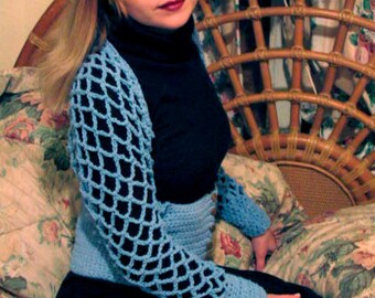 Under the Bust Shrug Sweater Crochet PATTERN