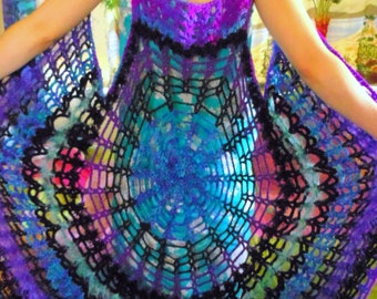 Spider Web Mandala Vest  Dress PATTERN Make your own