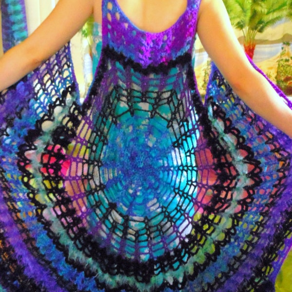 Spider Web Mandala Vest  Dress PATTERN Make your own