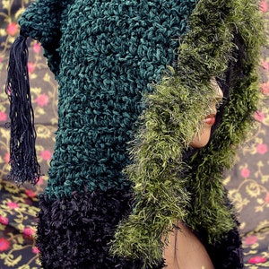 Renaissance Crochet Hood PATTERN: Medieval Winter Hat (Digital Download)