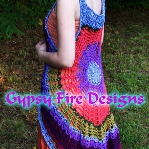 Spider Web Mandala Vest  Dress PATTERN Make your own