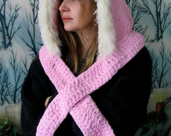 Winter Hood Crochet  PATTERN