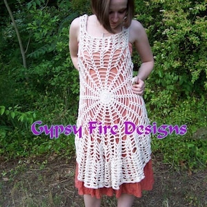 Spider Web Mandala Vest  Dress PATTERN Make your own