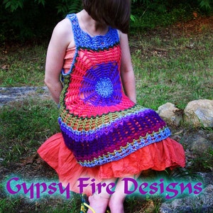 Mandala Spiderweb Renaissance Medieval Gothic Vest Dress PATTERN