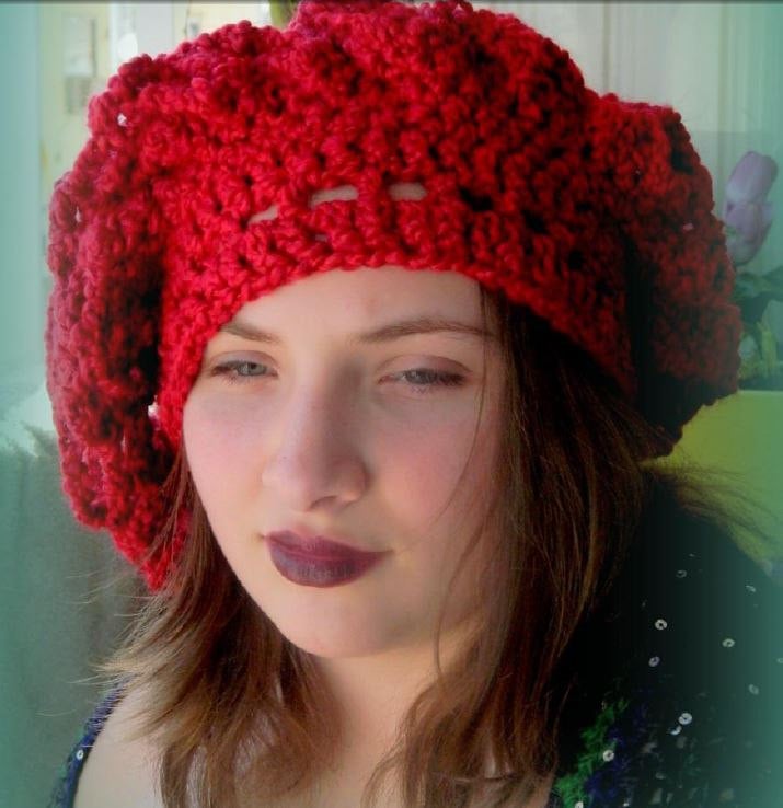 2 Renaissance PATTERNS, Medieval Slouchy Hats, Crochet Hat 2 Renaissance PATTERNS, Medieval Slouchy Hats, Crochet Hat