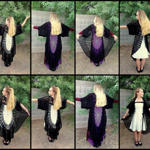 Stevie Nicks PATTERNS, Raven Wings, Spiderweb Mandala, Tunic Vest Pattern, Gauntlets Crochet Pattern, Crochet Coat PATTERNS,