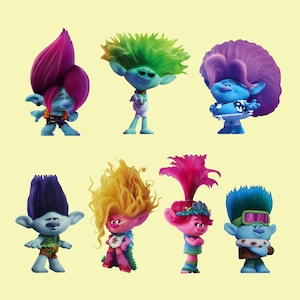 Trolls Characters PNG Digital Download