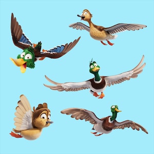 Oiseaux migrateurs personnages PNG en téléchargement numérique