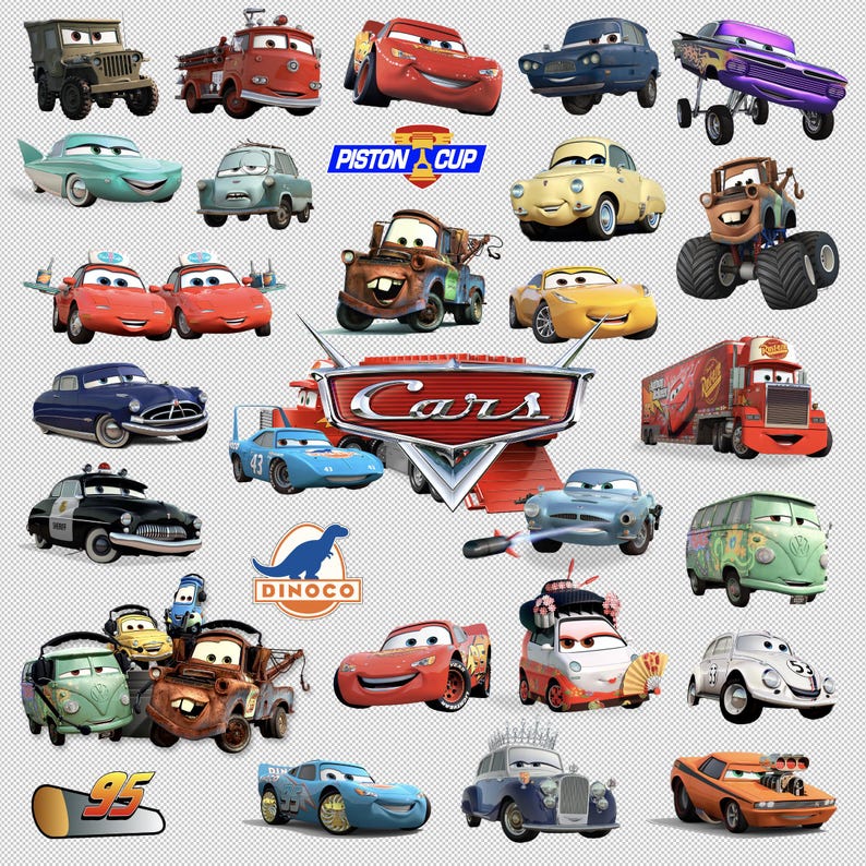 Cars 44 Clip Art Bundle PNG Digital Download - Etsy