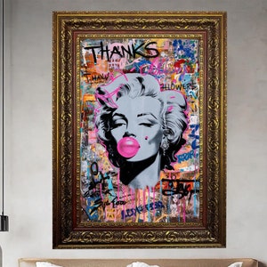 Marilyn Monroe Pop Art Wall Decor, Modern Retro Art Print, Marilyn Monroe Artwork, Contemporary Pop Culture Decor, Iconic Figure Wall Art