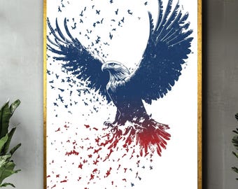 Weißkopfseeadler Kunstdruck Dekoration