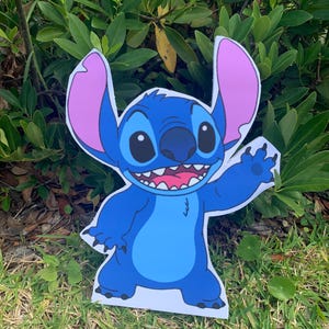 Handmade Stitch Foam Board Standee: Lilo & Stitch Party Decor