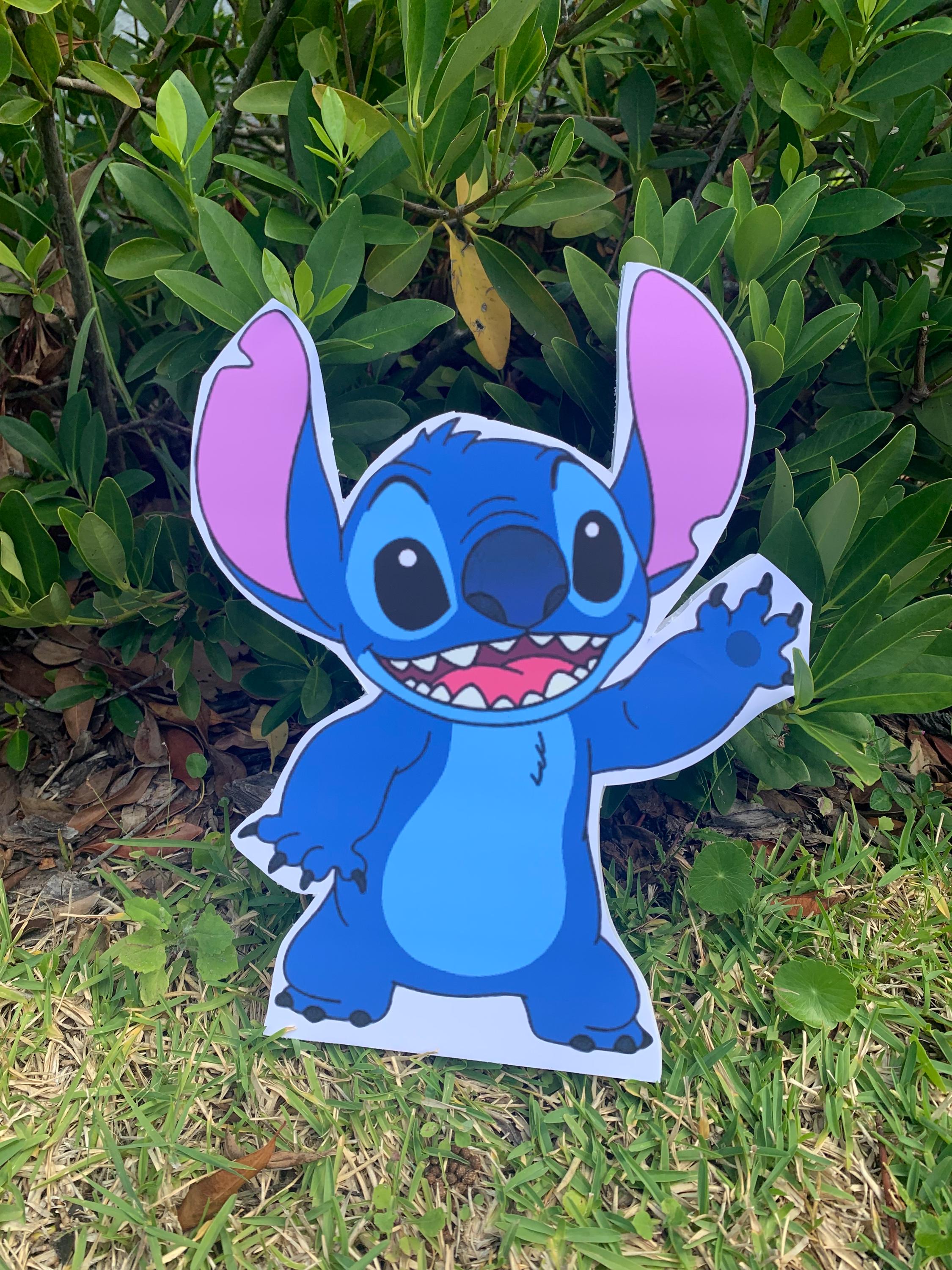 Stitch cutout  Foam Board Cutout – stitch  Party Decoration, stitch Character Standee for Events, stitch, props stitch Backdrop