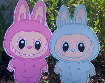 Labubu props, labubu cutout, Labubu Foam Board Cutout – Handmade Party Decoration | Cute Character Standee for Events, Birthdays & Room