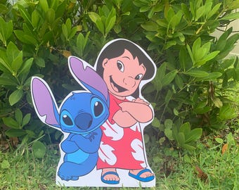 Lilo and stitch cutout  Foam Board Cutout – stitch  Party Decoration, stitch Character Standee for Events, lilo and stitch, props stitch