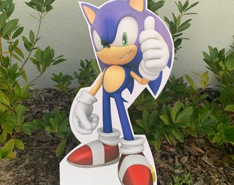 Sonic  props, Sonic cutout, shadow Foam Board Cutout – Handmade Party Decoration | Cute Character Standee for Events, Birthdays & Room