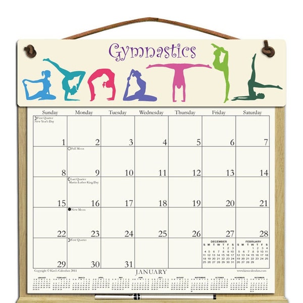 Wooden Spiral Calendar Etsy