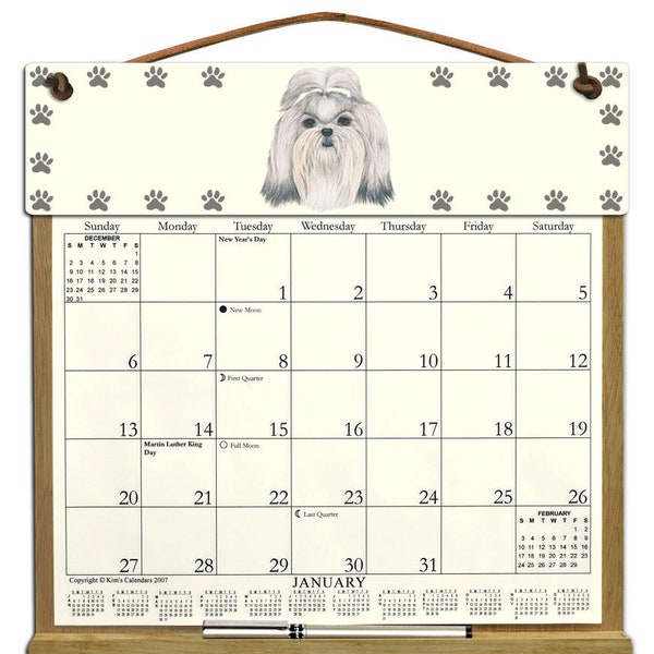 Shih Tzu Calendar Etsy