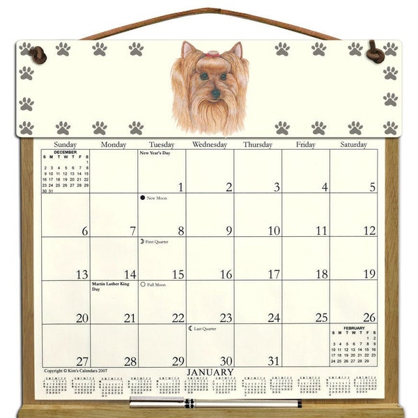 Yorkshire Terrier Calendars Etsy