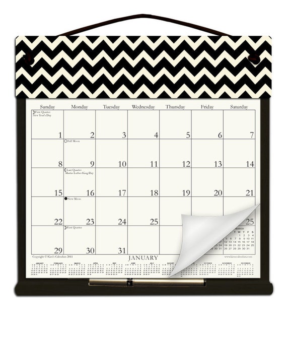 2024 CALENDAR Wooden Calendar Holder Filled With the Rest of - Etsy