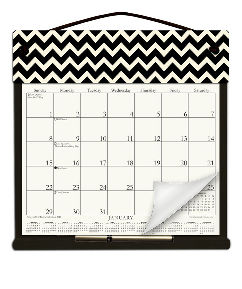 2024 CALENDAR Wooden Calendar Holder Filled With the Rest of Etsy