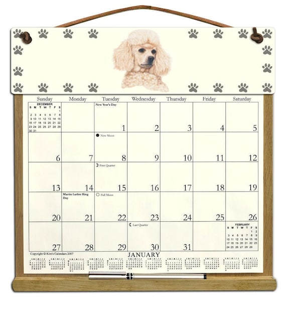 Poodle Calendars 2025 elsie myriam