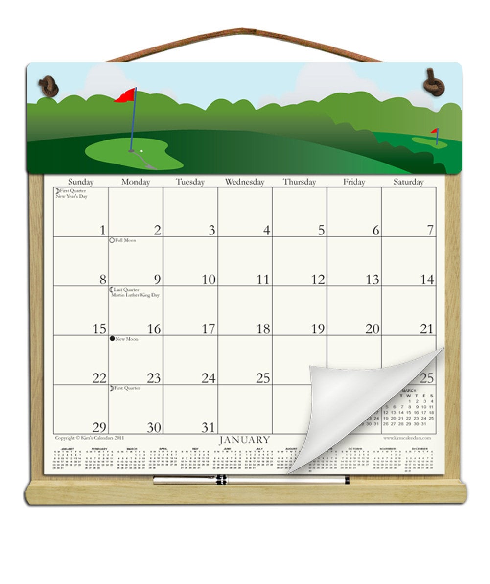 2025-calendar-wooden-calendar-holder-filled-with-a-2025-calendar-and-includes-an-order-form-for-2026-golf-etsy