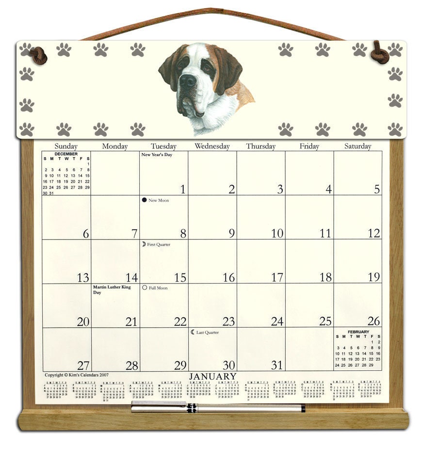 Basset Hound Calendars 2018 Beagle Wooden Calendar Holder Filled With