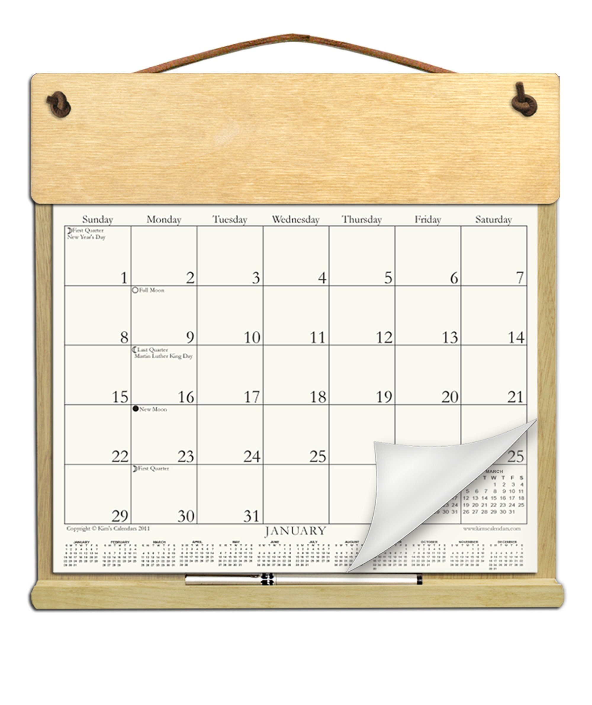 DIY Unstained Raw Wood Calendar Holder Filled With the Rest - Etsy diy-unstained-raw-wood-calendar-holder-filled-with-the-rest-etsy